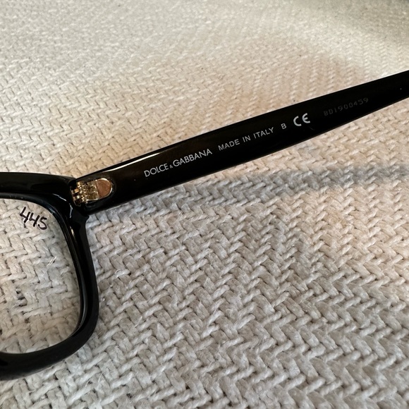 Dolce & Gabbana black and red polka dot rectangular prescription frames - Picture 8 of 9